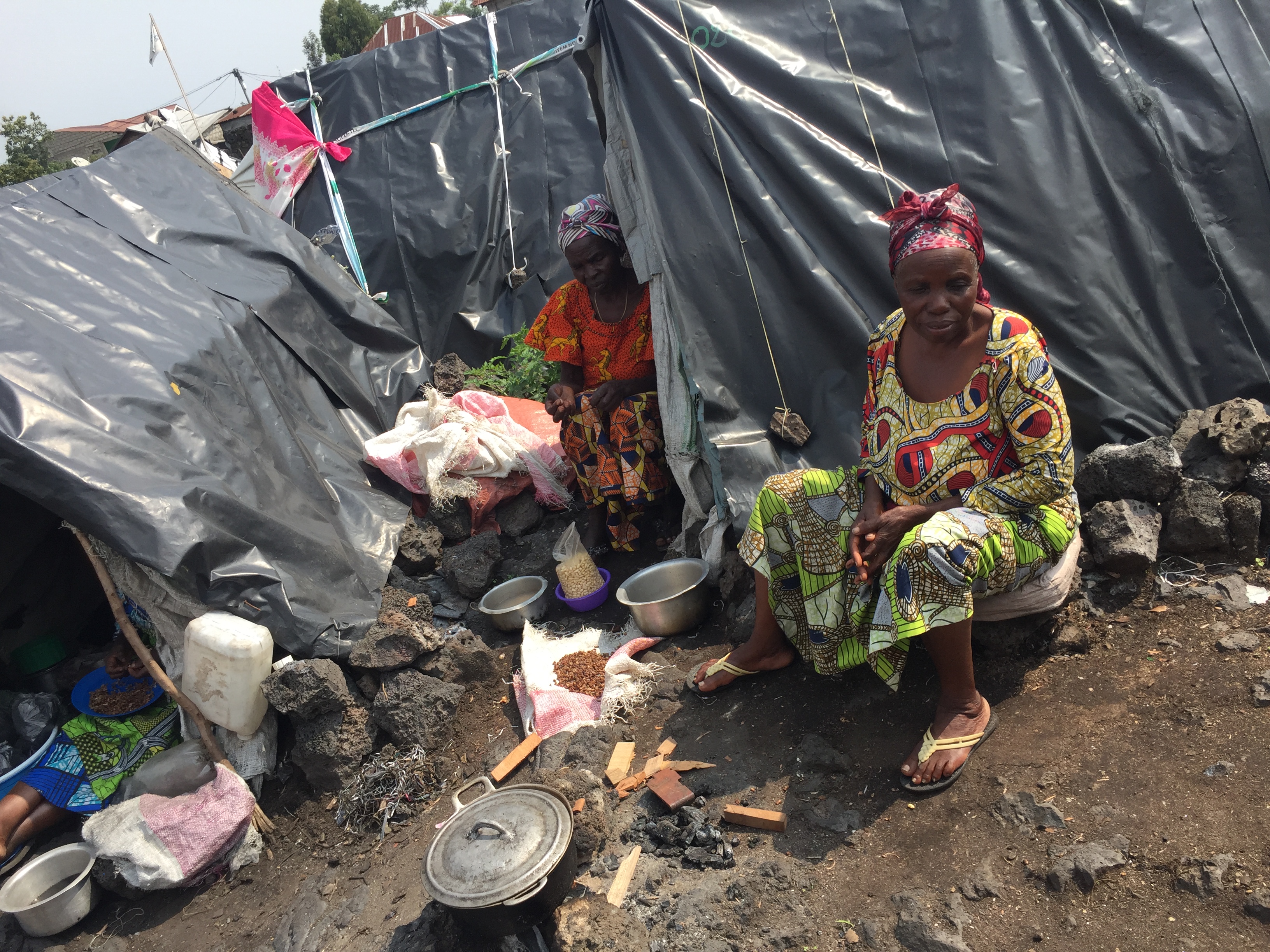 Construction of a hall for skills training for the empowerment of  widows and adolescent mothers among the internally displaced families at Our Lady of Africa Parish, in Goma, Congo DR