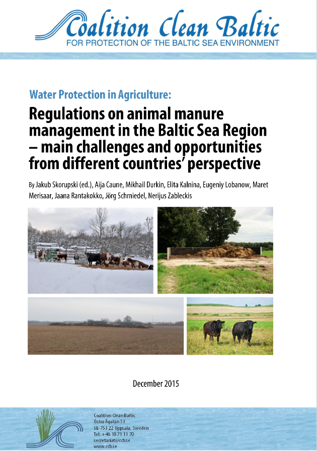 Report on animal manure management in the Baltic Sea region