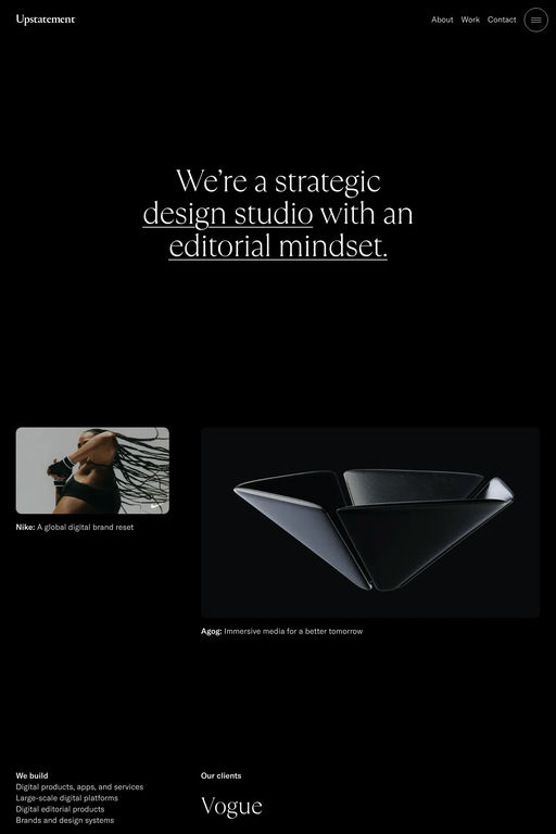 Upstatement website screenshot