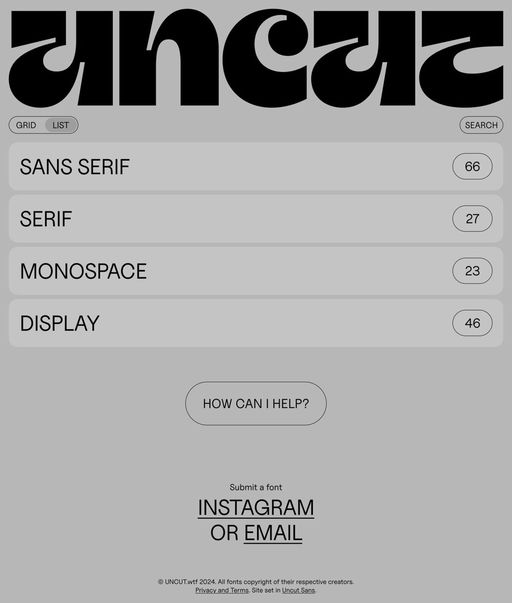 Uncut website screenshot