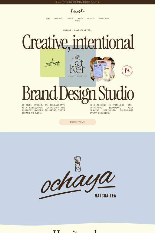 Muse Design Studio website screenshot