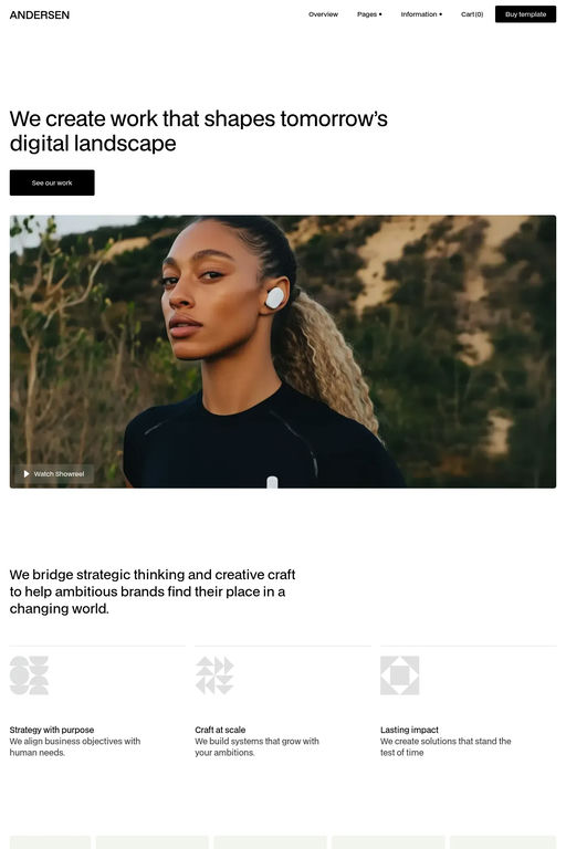 Andersen template screenshot