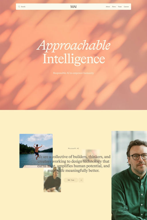 Microsoft AI website screenshot