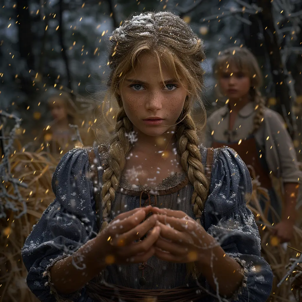 Aerial view of Oregon Trail with wagon train winding through mountains, eagle soaring overhead