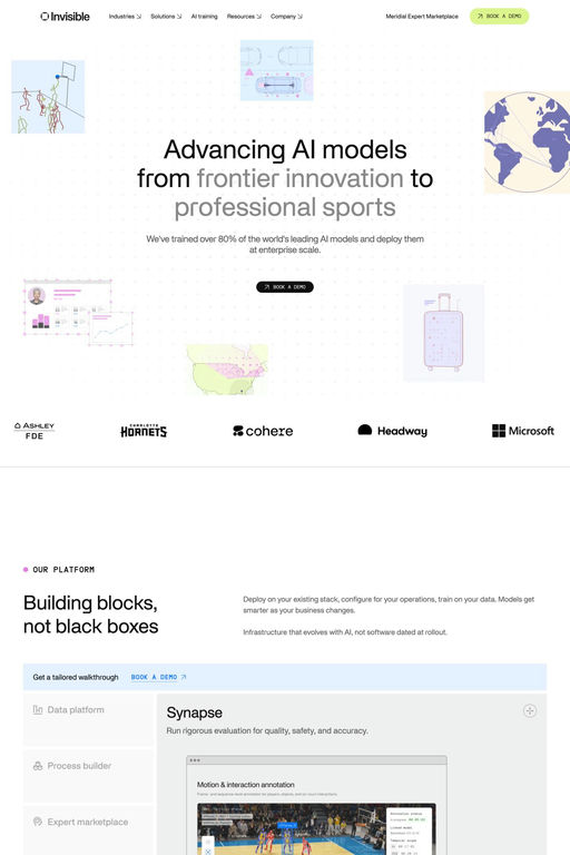 Invisible Technologies website screenshot