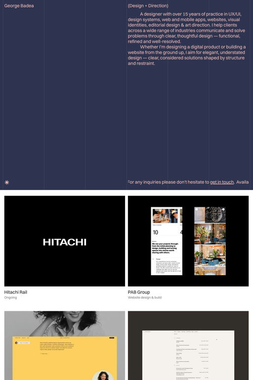 George Badea website screenshot