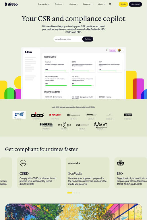 Ditto website screenshot