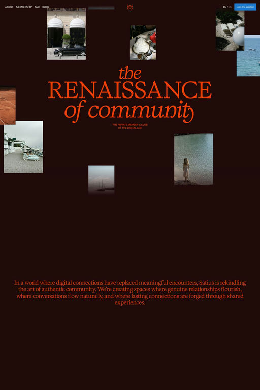 Satius website screenshot