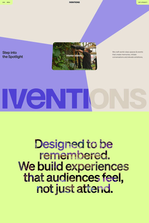 Iventions website screenshot