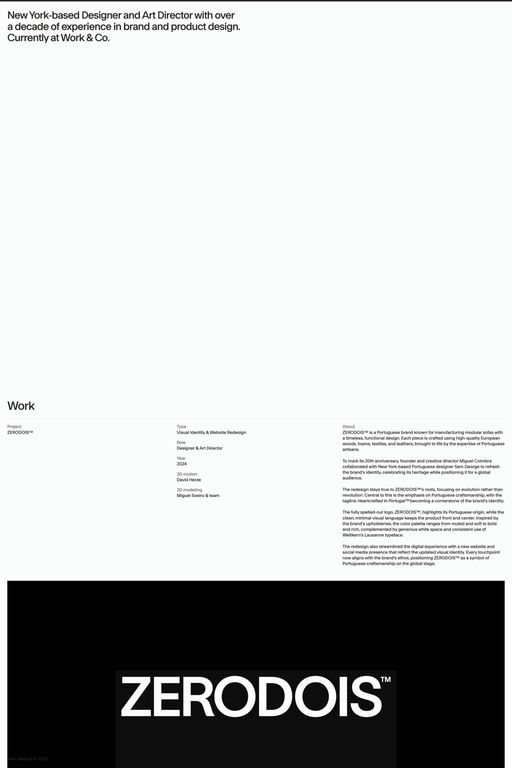 Sam George website screenshot