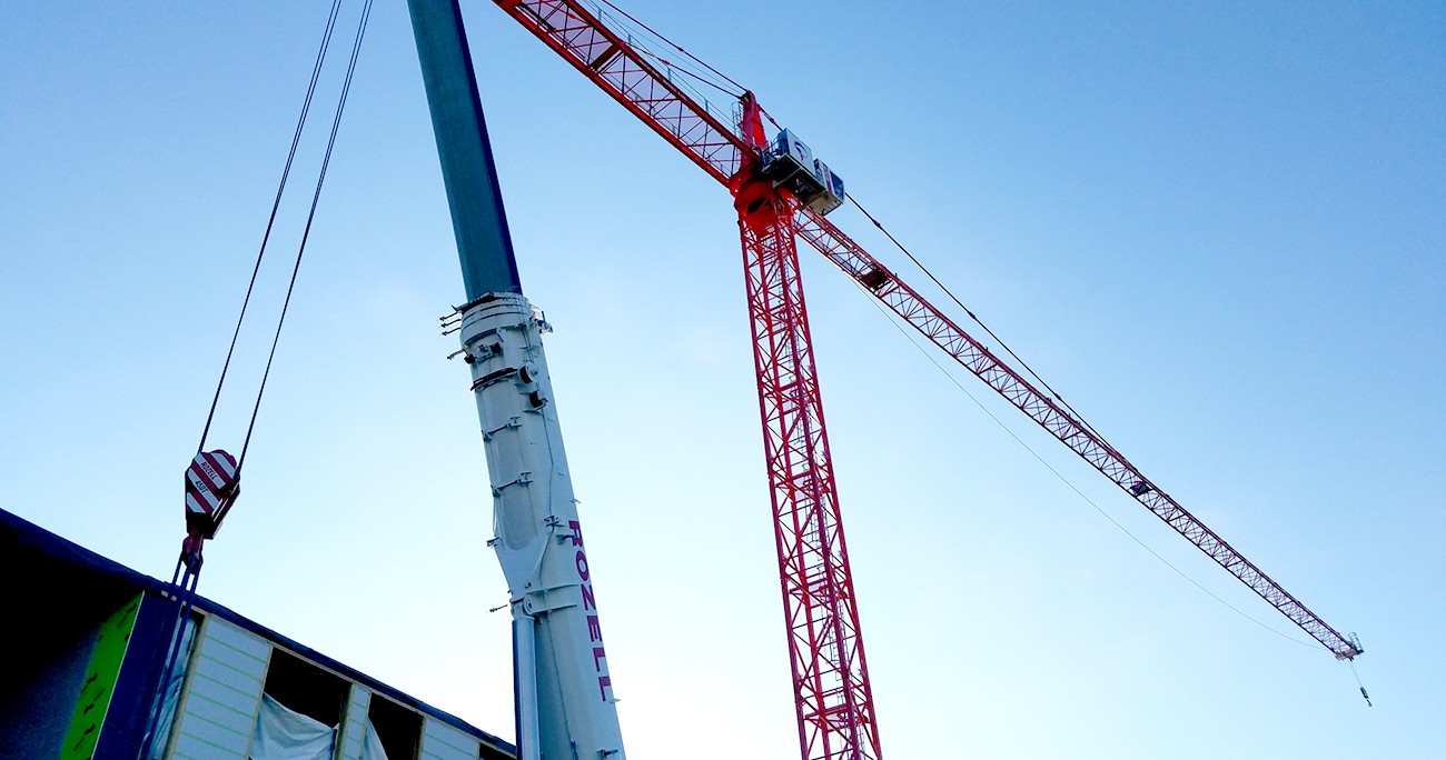 450 TON CRANE FOR TOWER CRANE REMOVAL