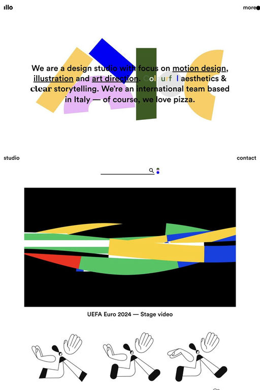 Illo website screenshot