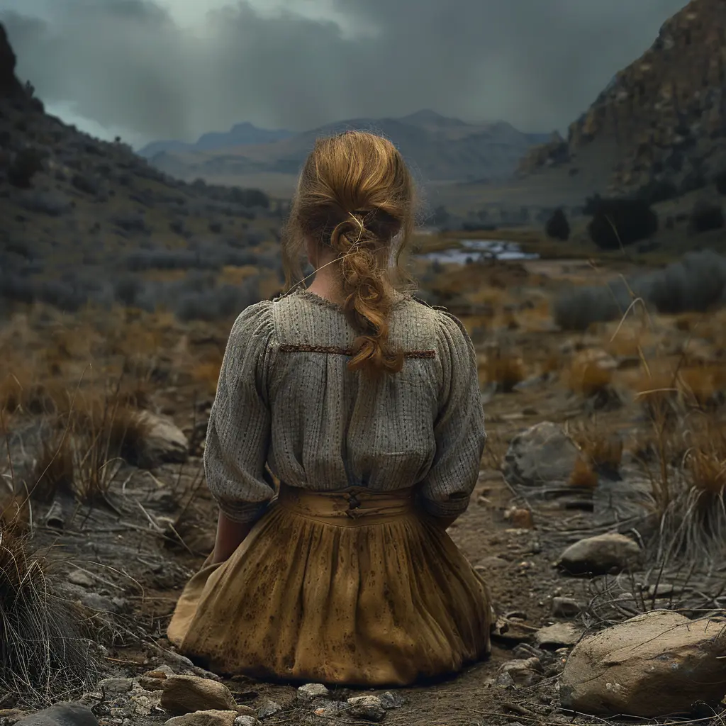 Young pioneer girl Sarah sees Oregon Trail, embracing obstacles as chances to test her adventurous spirit