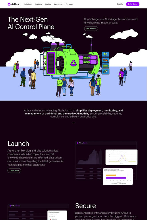 Arthur website screenshot