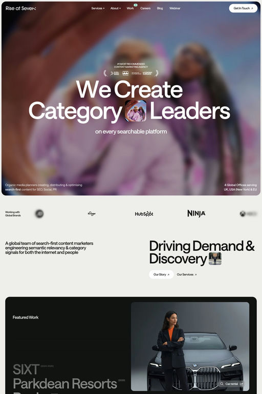 Rise at Seven website screenshot