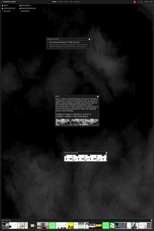 Edoardo Lunardi website screenshot