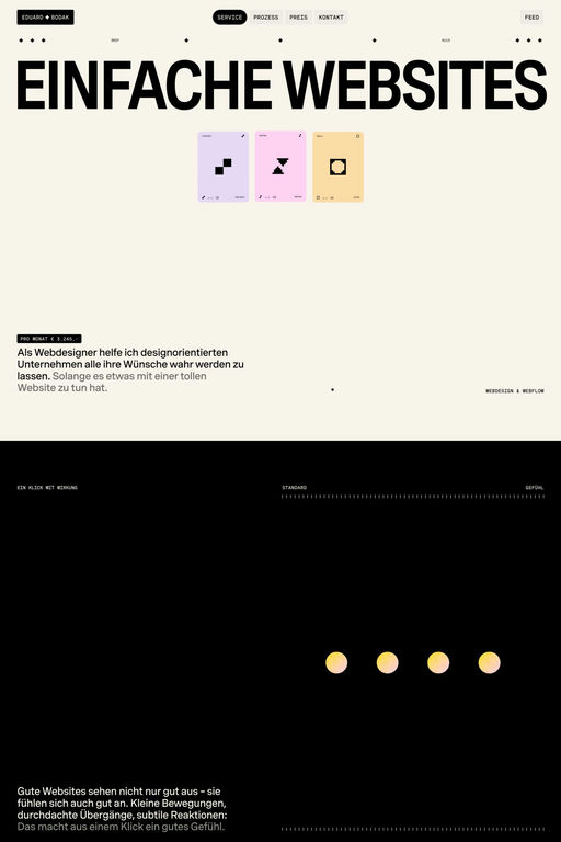 Eduard Bodak website screenshot