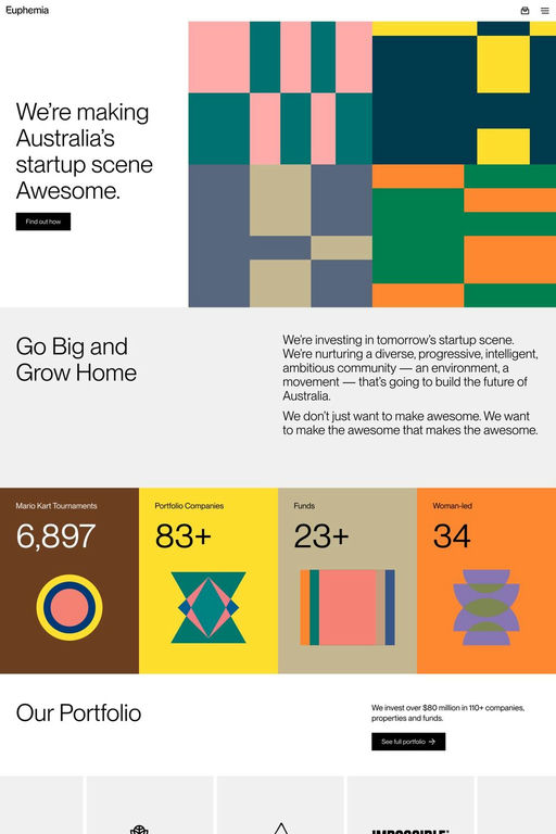 Euphemia website screenshot