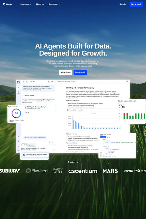 ReOrc website screenshot