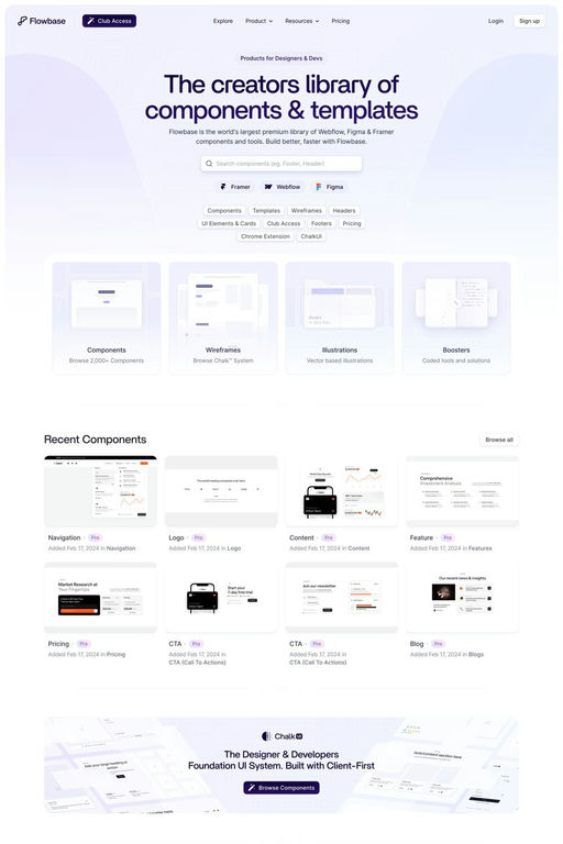Flowbase website screenshot