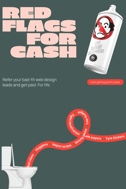 Red Flags For Cash website screenshot