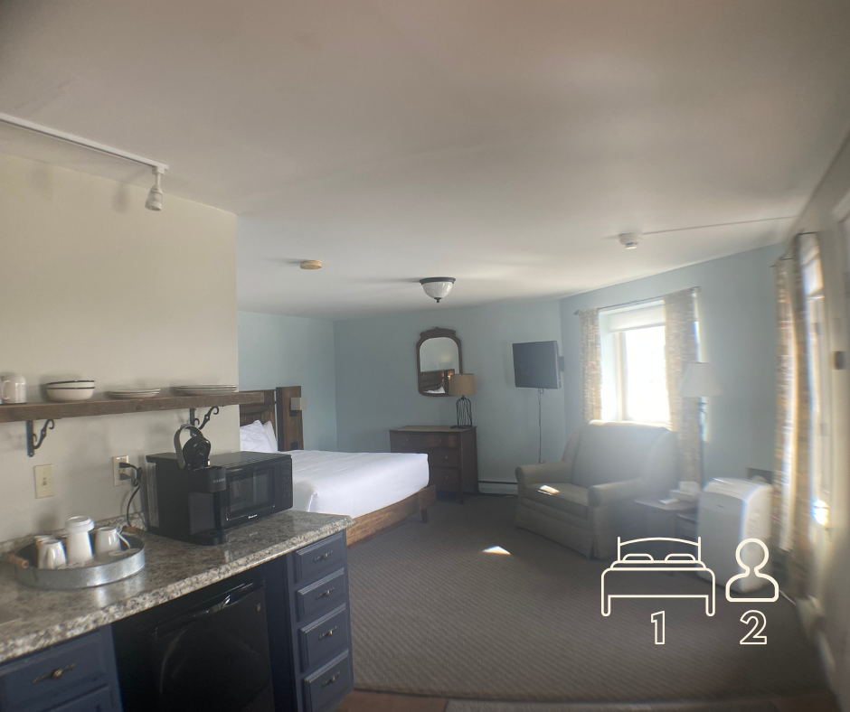 King w/covered patio