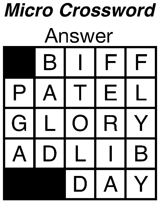 Micro Crossword