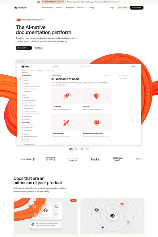 GitBook website screenshot