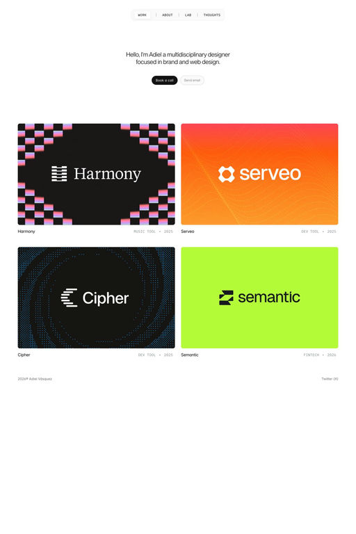 Adiel Vasquez website screenshot