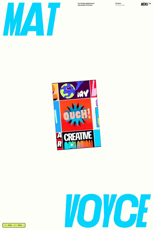 Mat Voyce website screenshot