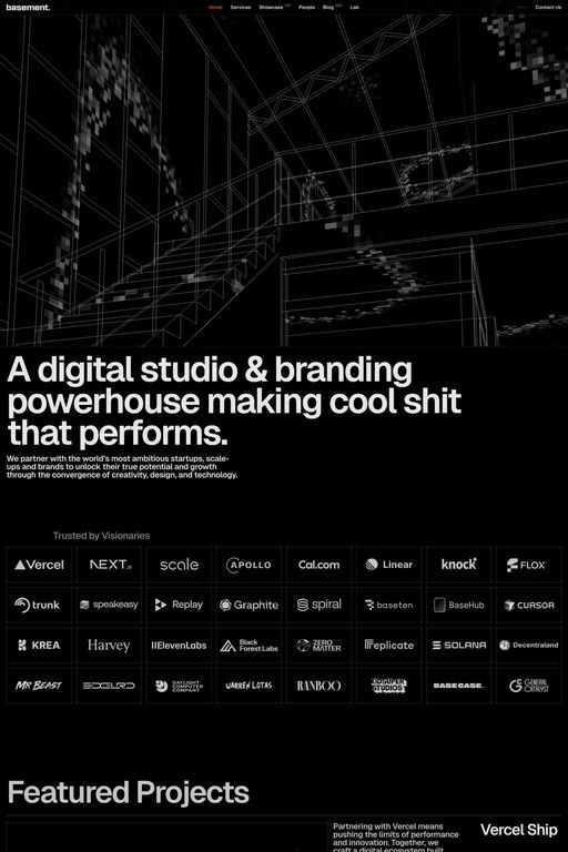 basement.studio website screenshot