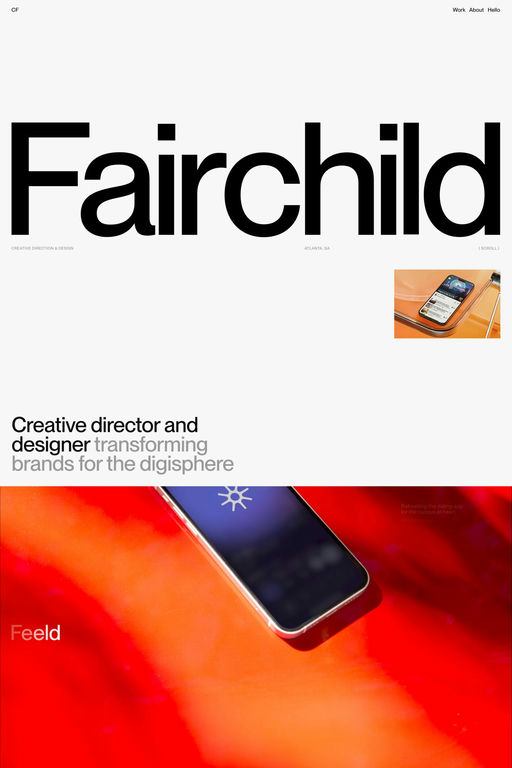 Chris Fairchild website screenshot
