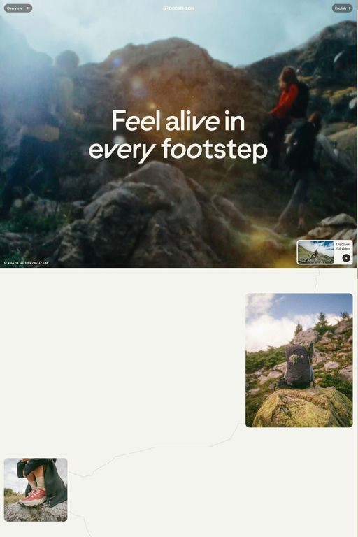 Quechua SS25 Lookbook website screenshot