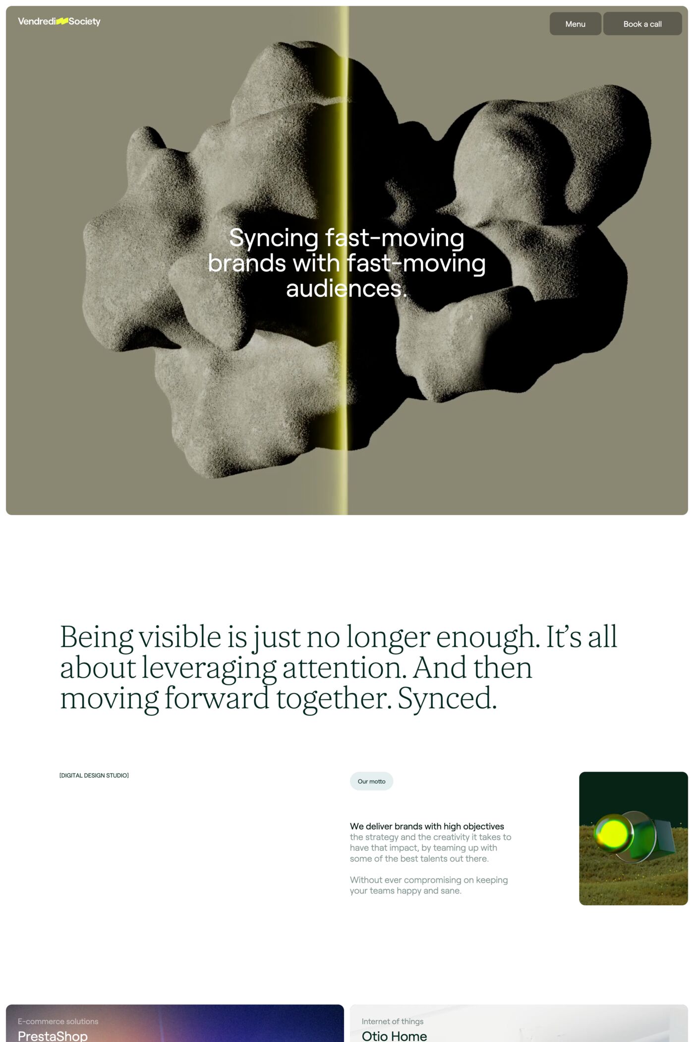 Vendredi Society website screenshot