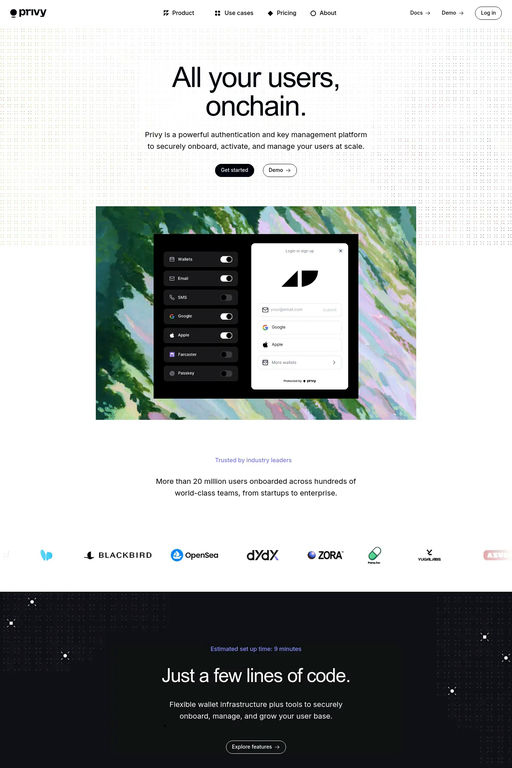 Privy website screenshot