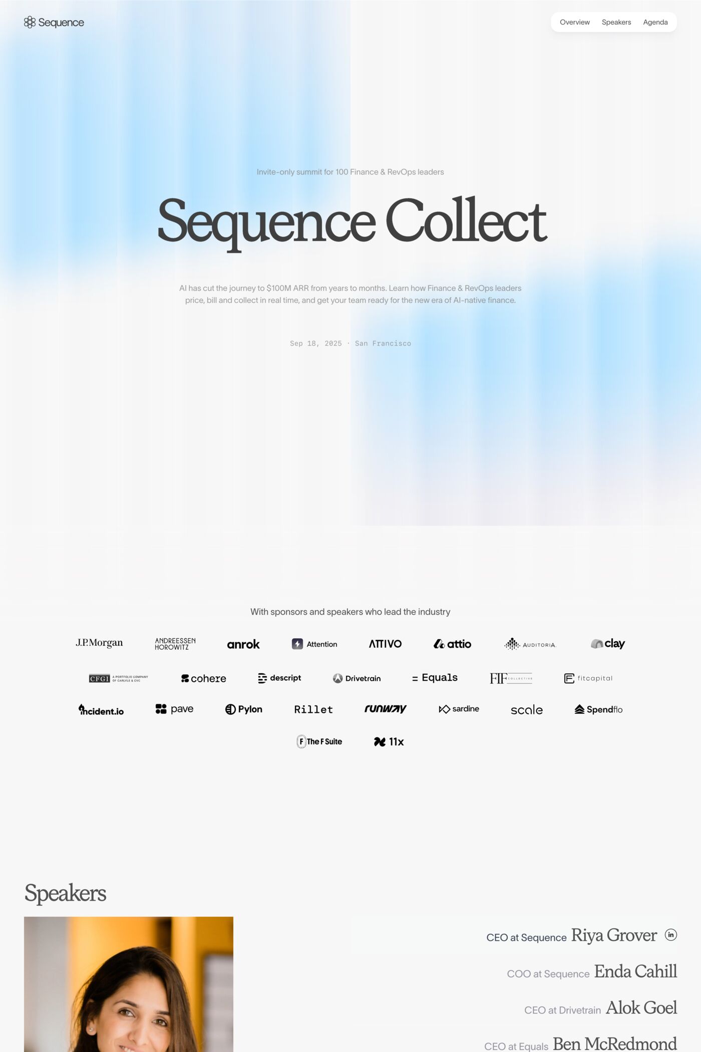 Sequence Collect website screenshot