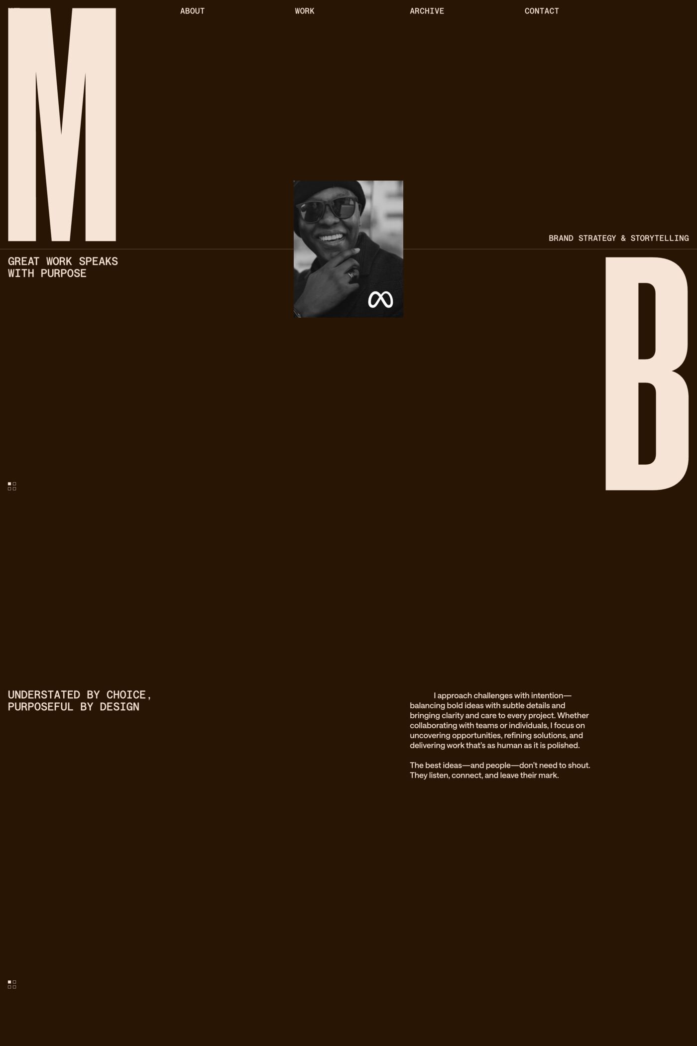 Michael Brown website screenshot