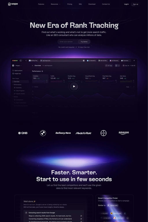 Wope website screenshot