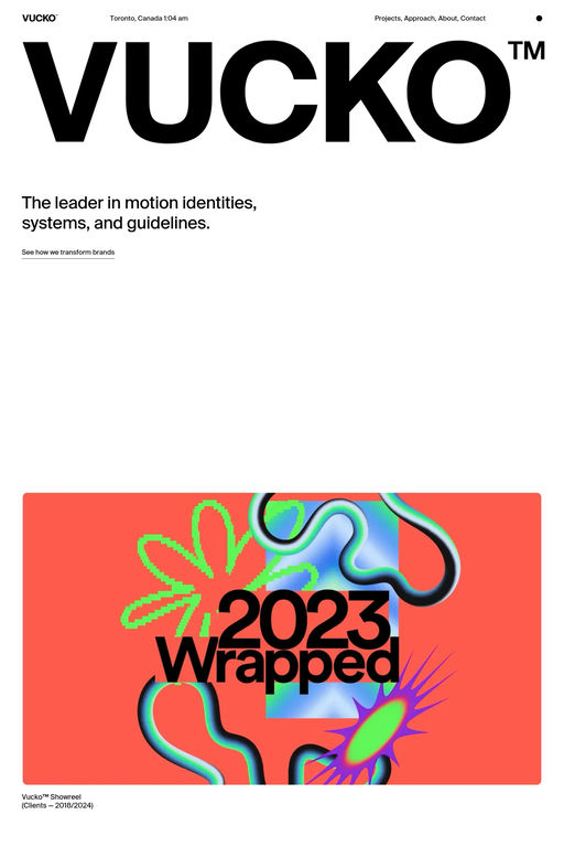 Vucko website screenshot