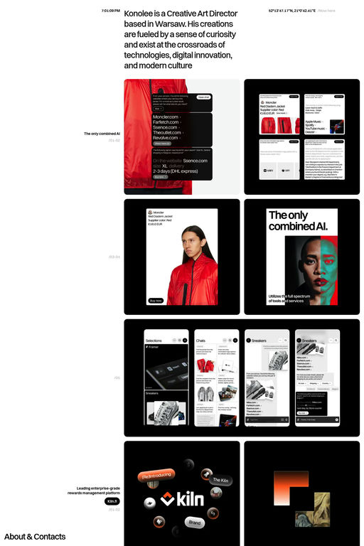 Konolee website screenshot