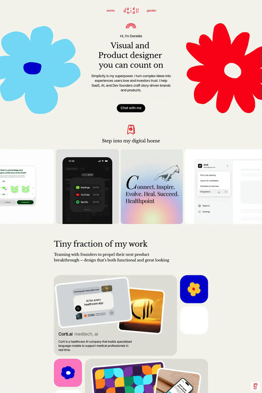 Daniella Marynova website screenshot