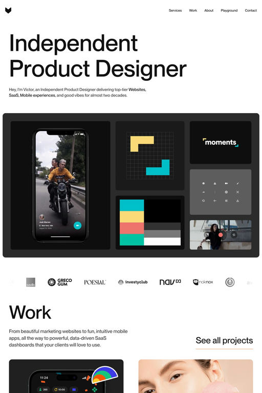 Victor Berbel website screenshot
