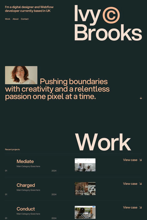 Ivy Brooks template screenshot