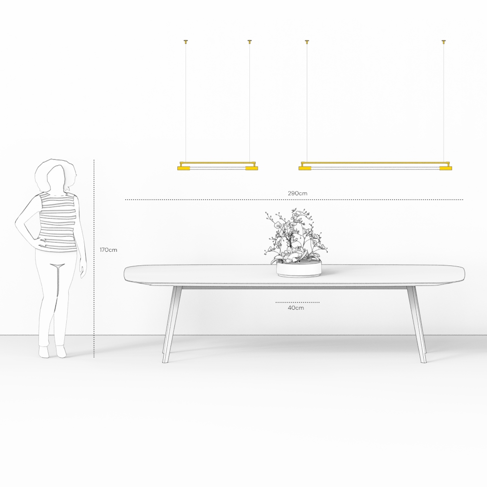 Pendente SLIM 120 – iluminação de teto