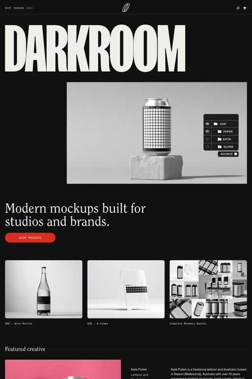 Darkroom website screenshot