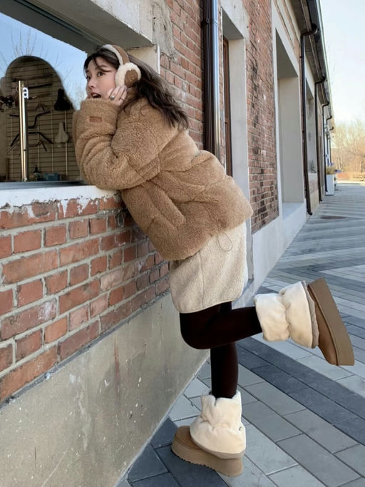 【韩系泡芙靴】【$27，免运】