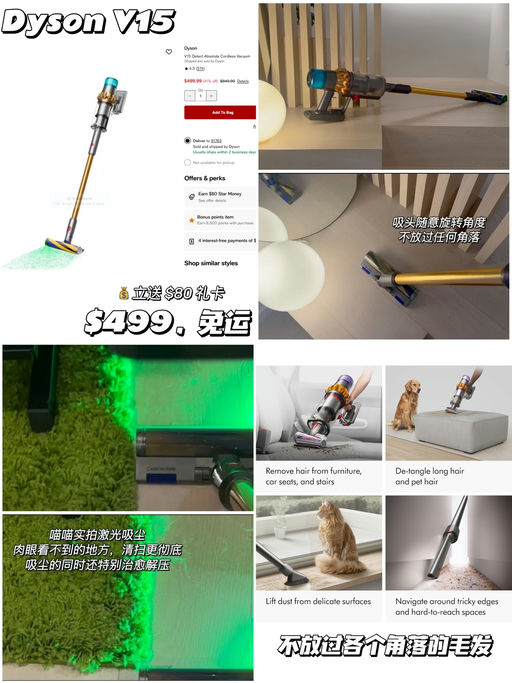 💨【快，好过黑五！】【Dyson V15】