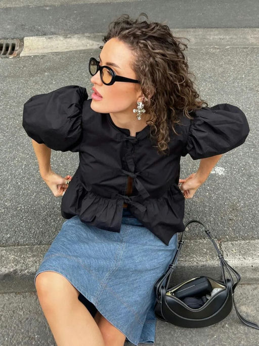 【55折！】招牌泡泡袖