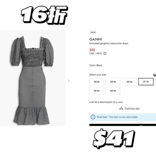 【北欧少女】Ganni，1.6折起