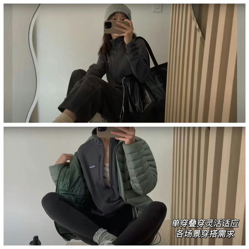 patagonia最经典的R1华夫格抓绒卫衣